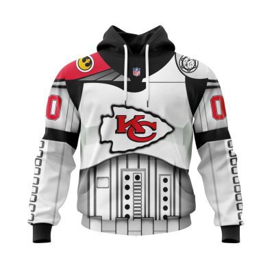 NFL Kansas City Chiefs Custom Name Number Star Wars Pullover Hoodie