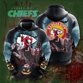 NFL Kansas City Chiefs Jason Voorhees Horror Pullover Hoodie