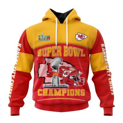 NFL Kansas City Chiefs Super Bowl LVII Champions Pullover Hoodie