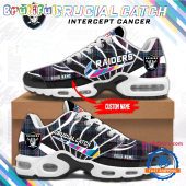 NFL Las Vegas Raiders Crucial Catch Intercept Cancer Air Max Plus Shoes Sneaker