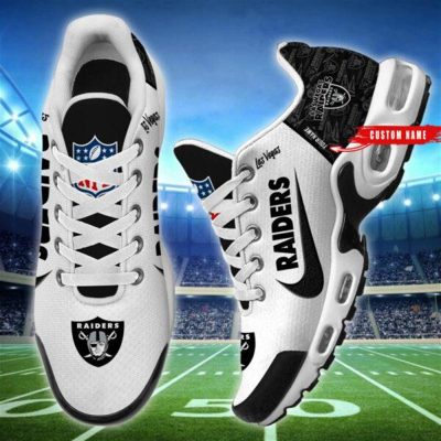NFL Las Vegas Raiders Air Max Plus Running Shoes Custom Name