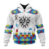 Nfl Las Vegas Raiders Custom Name Number Autism Awareness Pullover Hoodie Front.jpg - demo10