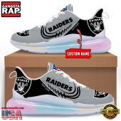 NFL Las Vegas Raiders Custom Rainbow Atmospheric Air Force 1 Sneaker Shoes