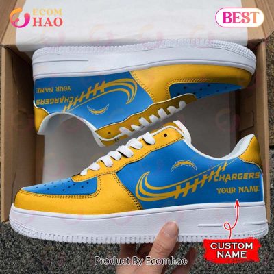 NFL Los Angeles Chargers Air Force 1 Sneaker Custom Name