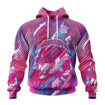 NFL Los Angeles Chargers Breast Cancer Pullover Hoodie