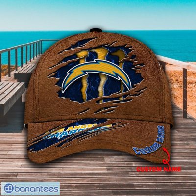 NFL Los Angeles Chargers Custom Name Brown Classic Cap