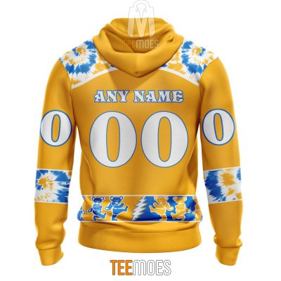 NFL Los Angeles Chargers Custom Name Number Grateful Dead Pullover Hoodie