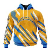NFL Los Angeles Chargers Custom Name Number MotoCross Concept Pullover Hoodie