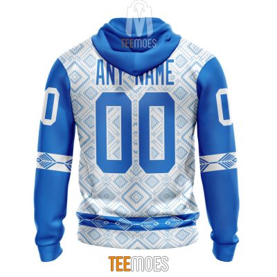 NFL Los Angeles Chargers Custom Name Number Native Pattern Pullover Hoodie