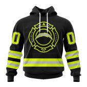 NFL Los Angeles Chargers Custom Name Number Special FireFighter Uniform Pullover Hoodie