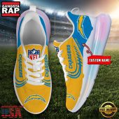 Nfl Los Angeles Chargers Custom Rainbow Atmospheric Cushion Running Shoes Womens Sneaker5309.jpg - demo10