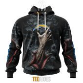 Nfl Los Angeles Chargers Halloween Horror Skull Pullover Hoodie 3936.jpg - demo10