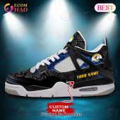 Nfl Los Angeles Rams Air Jordan 4 Sneaker Custom Name Cuteness Overloaded - demo10