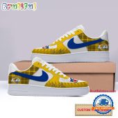 NFL Los Angeles Rams Christmas Logo Pattern Custom Air Force 1 Shoes Sneaker