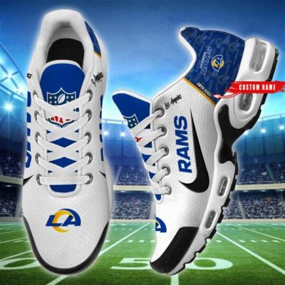 NFL Los Angeles Rams Air Max Plus Running Shoes Custom Name