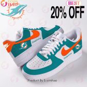 NEW] NFL Miami Dolphins Air Force 1 Sneakers