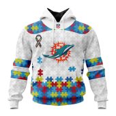 Nfl Miami Dolphins Custom Name Number Autism Awareness Pullover Hoodie Front.jpg - demo10