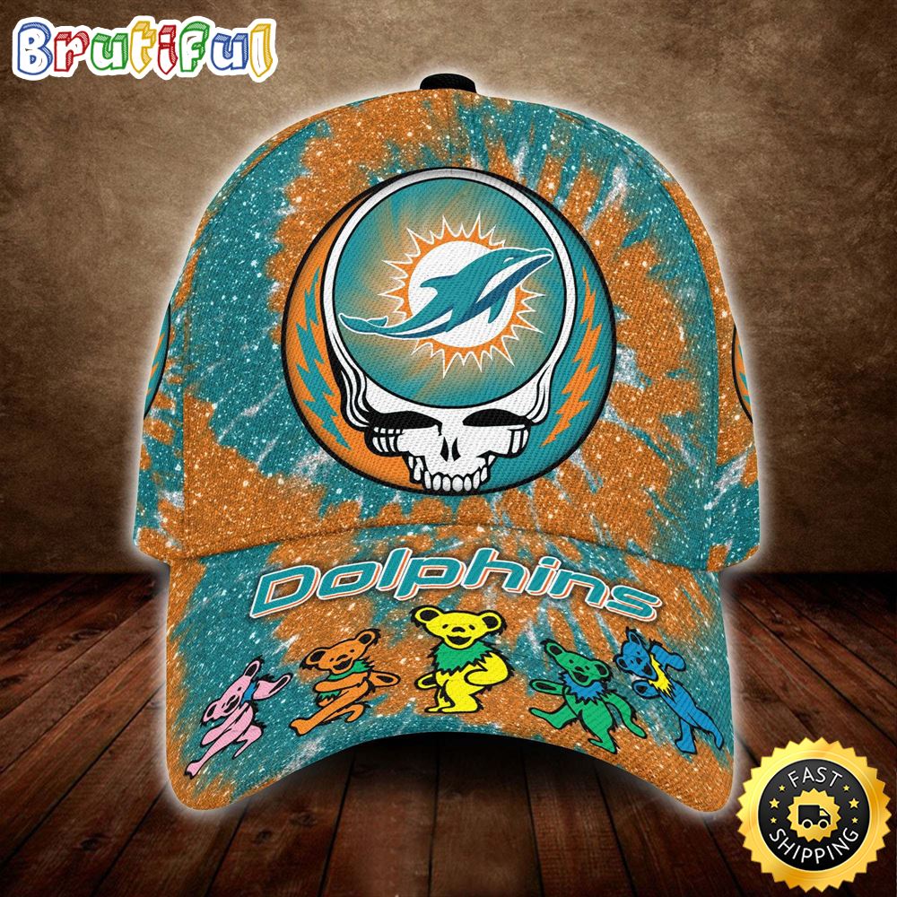 NFL Miami Dolphins Grateful Dead Classic Cap NFL Miami Dolphins Grateful Dead Classic Cap