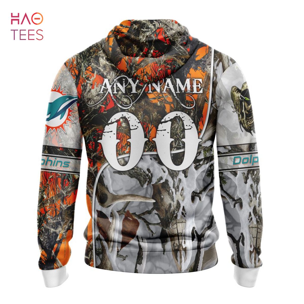 NFL Miami Dolphins Custom Name Number Special Pullover Hoodie V2 NFL Miami Dolphins Custom Name Number Special Pullover Hoodie V2