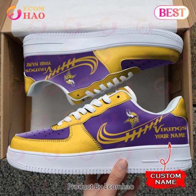 NFL Minnesota Vikings Air Force 1 Sneaker Custom Name