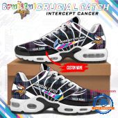 NFL Minnesota Vikings Crucial Catch Intercept Cancer Air Max Plus Shoes Sneaker