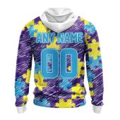 Nfl Minnesota Vikings Custom Name Number Puzzle Autism Awareness Pullover Hoodie Back.jpg - demo10