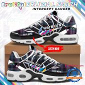 NFL New England Patriots Crucial Catch Intercept Cancer Air Max Plus Shoes Sneaker