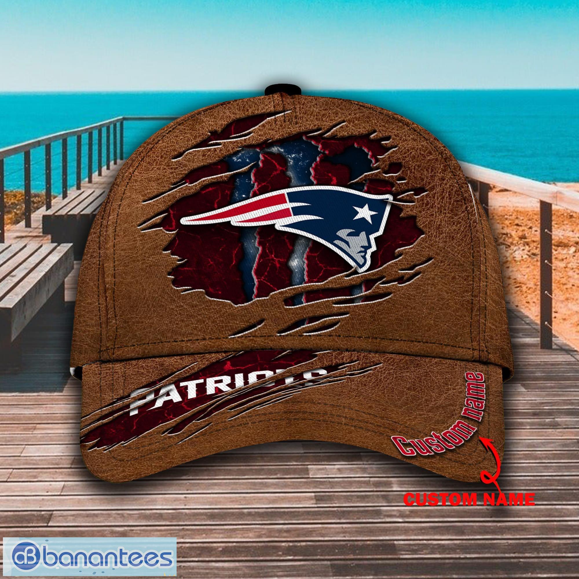 NFL New England Patriots Custom Name Brown Classic Cap NFL New England Patriots Custom Name Brown Classic Cap