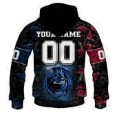 Nfl New England Patriots Custom Name Number Rose Dragon Pullover Hoodie Back.jpg - demo10