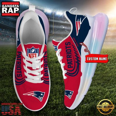 NFL New England Patriots Custom Rainbow Atmospheric Air Force 1 Sneaker Shoes