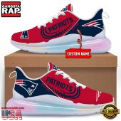NFL New England Patriots Custom Rainbow Atmospheric Air Force 1 Sneaker Shoes