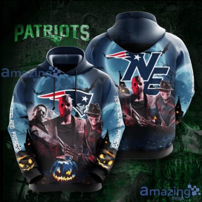 NFL New England Patriots Jason Voorhees Halloween Pullover Hoodie
