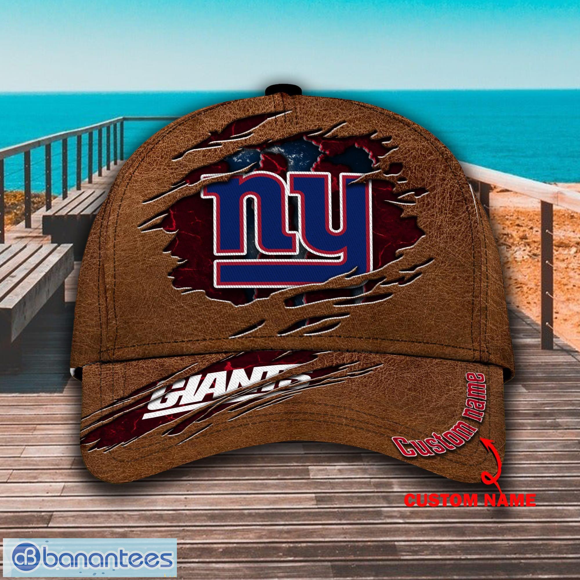 NFL New York Giants Custom Name Brown Classic Cap NFL New York Giants Custom Name Brown Classic Cap