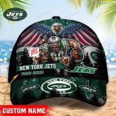 NFL New York Jets Custom Name New Style Classic Cap