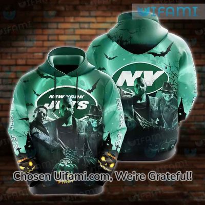 NFL New York Jets Jason Voorhees Halloween Pullover Hoodie