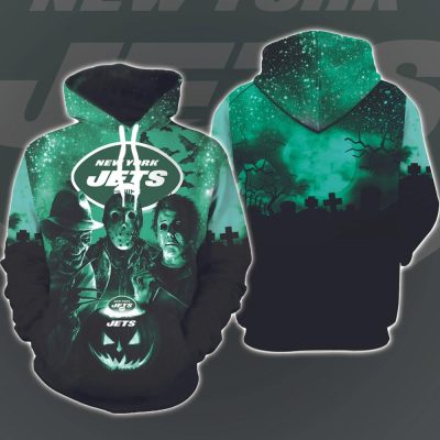 NFL New York Jets Jason Voorhees Horror Pullover Hoodie