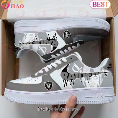 NFL Oakland Raiders Special Logo Style Air Force 1 Sneakers