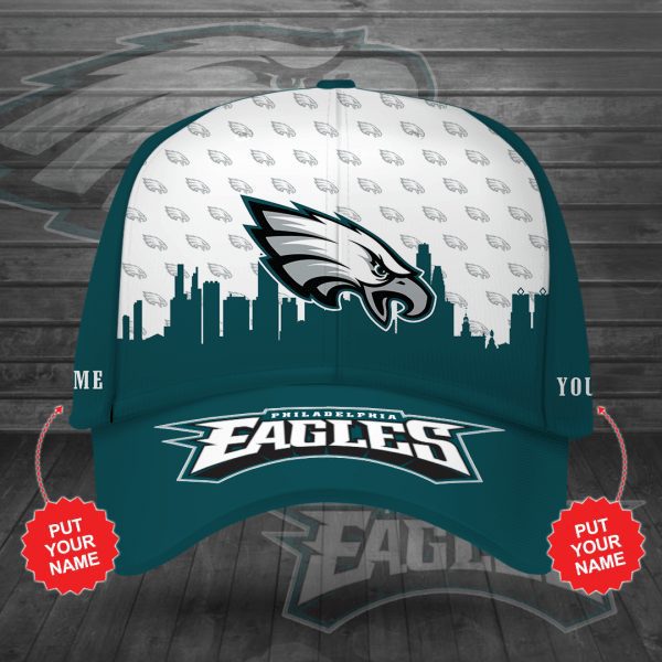 NFL Philadelphia Eagles Custom Name Logo Classic Cap NFL Philadelphia Eagles Custom Name Logo Classic Cap