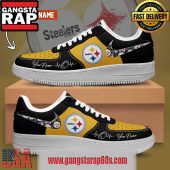 NFL Pittsburgh Steelers Custom Name Air Force 1 Running Sneakers Shoes