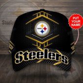 NFL Pittsburgh Steelers Custom Name Black Classic Cap