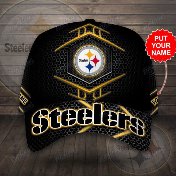 NFL Pittsburgh Steelers Custom Name Black Classic Cap NFL Pittsburgh Steelers Custom Name Black Classic Cap
