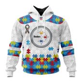 Nfl Pittsburgh Steelers Custom Name Number Autism Awareness Pullover Hoodie Front.jpg - demo10