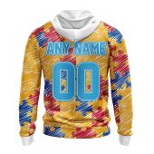 Nfl Pittsburgh Steelers Custom Name Number Puzzle Autism Awareness Pullover Hoodie Back.jpg - demo10