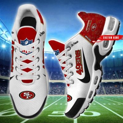 NFL San Francisco 49ers Air Max Plus Running Shoes Custom Name