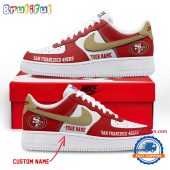 NFL San Francisco 49ers Limited Edition Personalized Air Force 1 Shoes Sneaker