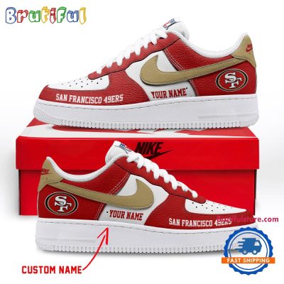 NFL San Francisco 49ers Limited Edition Personalized Air Force 1 Shoes Sneaker