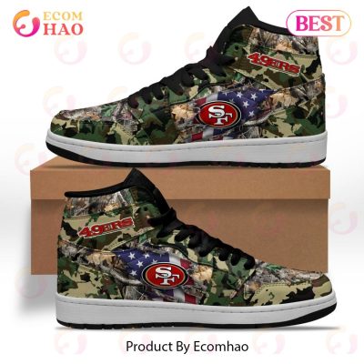 NFL San Francisco 49ers Special Camo Realtree Hunting Air Jordan 1, High Top