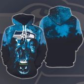 NFL Seattle Seahawks Jason Voorhees Halloween Pullover Hoodie
