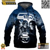 NFL Seattle Seahawks Jason Voorhees Logo Pullover Hoodie