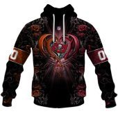 Nfl Tampa Bay Buccaneers Custom Name Number Rose Dragon Pullover Hoodie Front.jpg - demo10